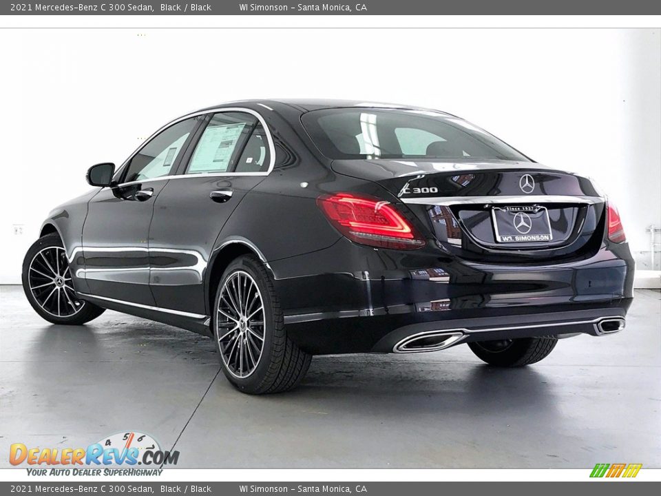 2021 Mercedes-Benz C 300 Sedan Black / Black Photo #2