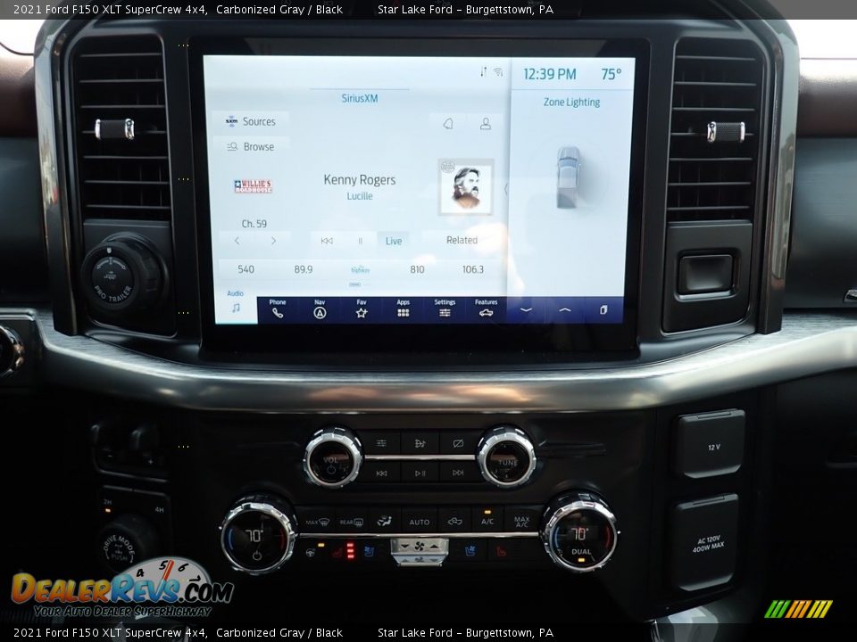 2021 Ford F150 XLT SuperCrew 4x4 Carbonized Gray / Black Photo #20