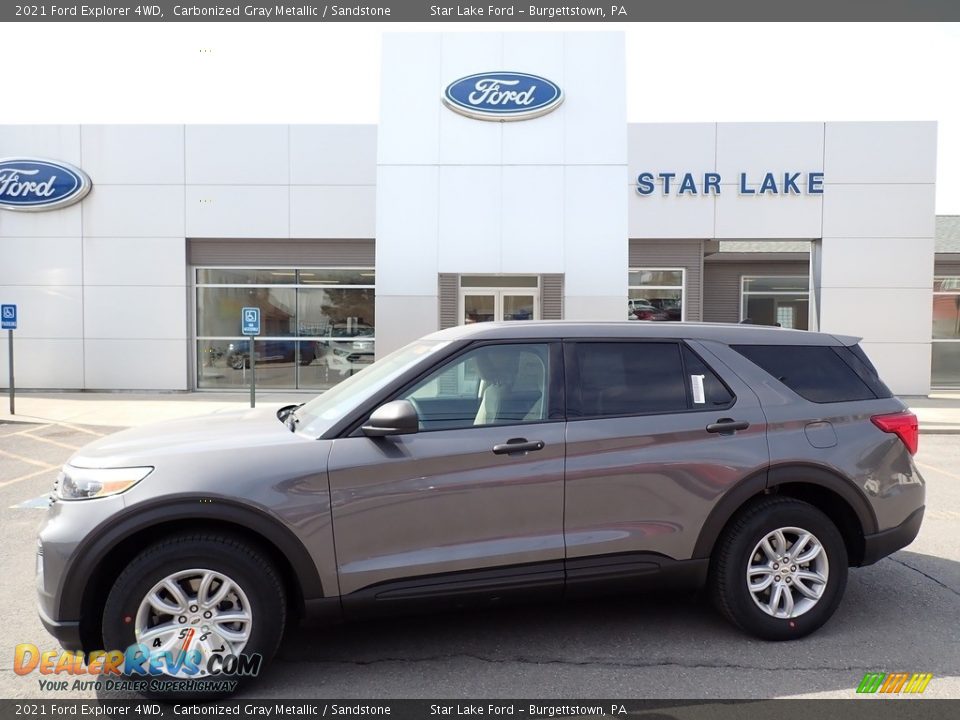 2021 Ford Explorer 4WD Carbonized Gray Metallic / Sandstone Photo #1