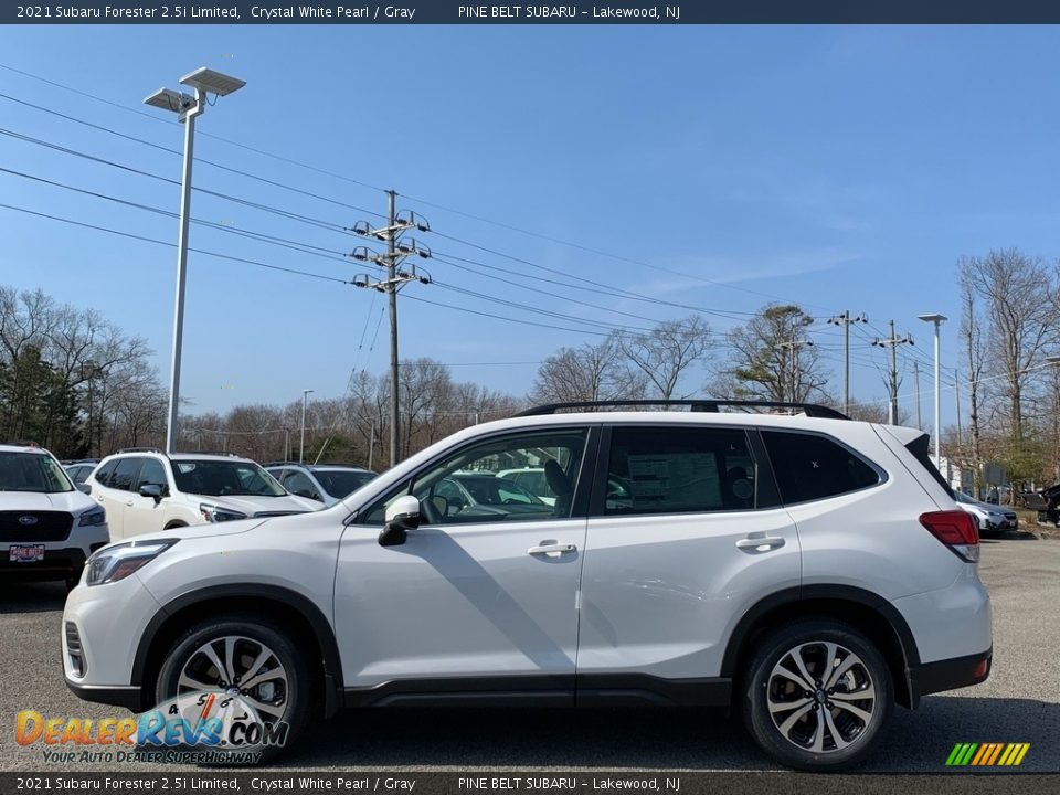 2021 Subaru Forester 2.5i Limited Crystal White Pearl / Gray Photo #4