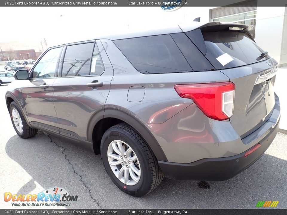 2021 Ford Explorer 4WD Carbonized Gray Metallic / Sandstone Photo #3