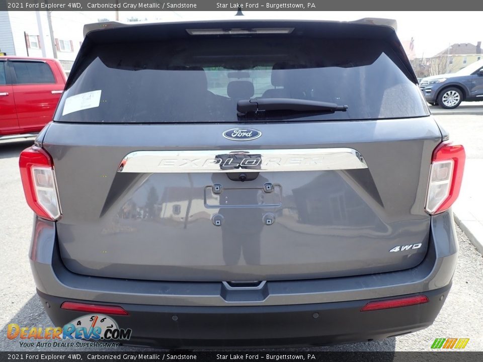 2021 Ford Explorer 4WD Carbonized Gray Metallic / Sandstone Photo #4