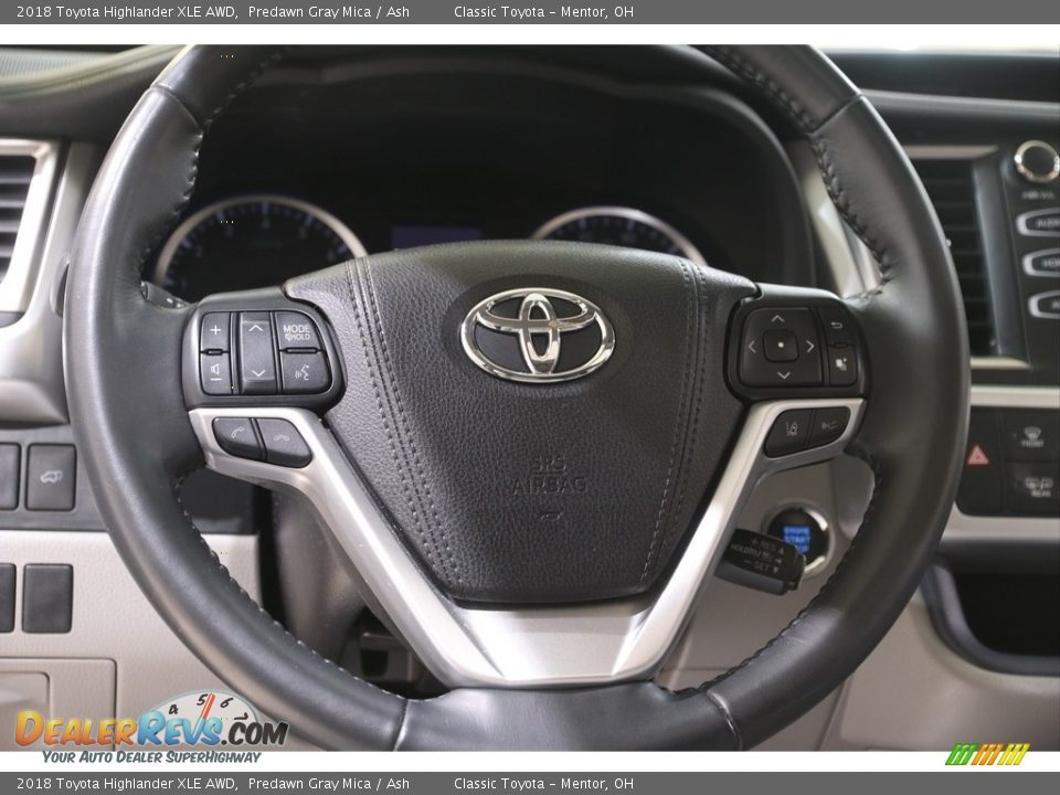 2018 Toyota Highlander XLE AWD Predawn Gray Mica / Ash Photo #7