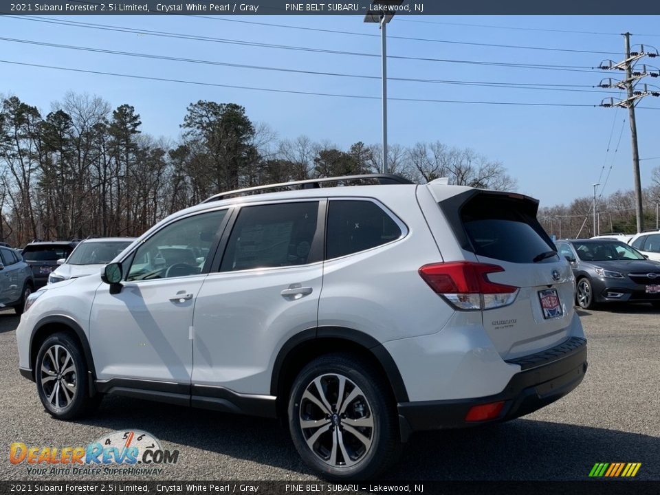 2021 Subaru Forester 2.5i Limited Crystal White Pearl / Gray Photo #6