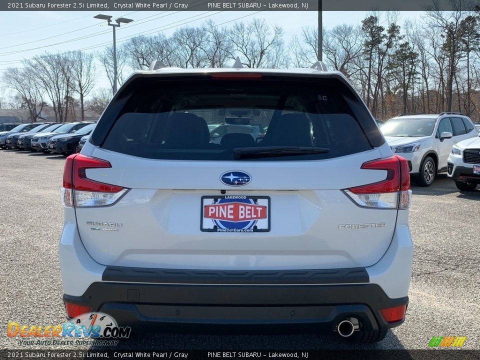 2021 Subaru Forester 2.5i Limited Crystal White Pearl / Gray Photo #7