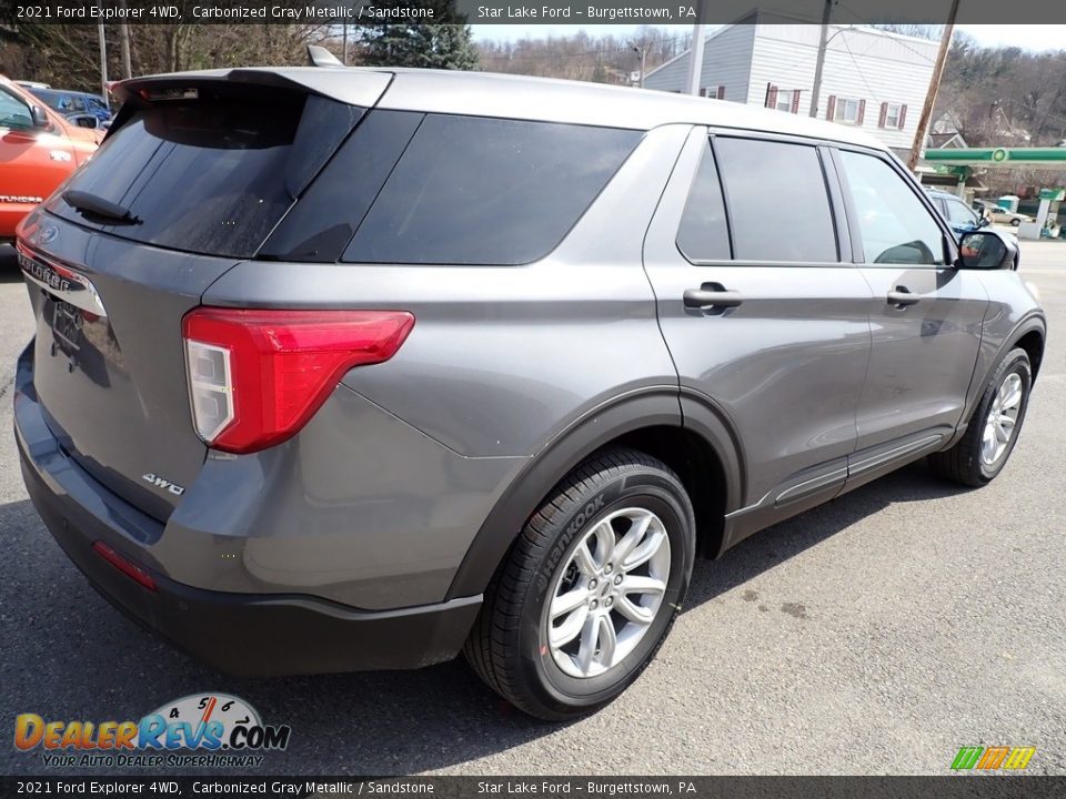 2021 Ford Explorer 4WD Carbonized Gray Metallic / Sandstone Photo #6