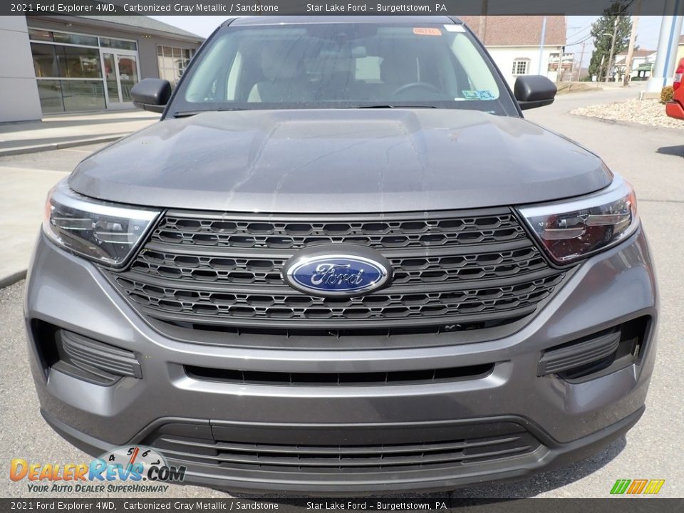 2021 Ford Explorer 4WD Carbonized Gray Metallic / Sandstone Photo #9