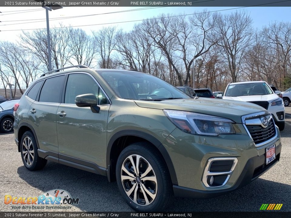 2021 Subaru Forester 2.5i Limited Jasper Green Metallic / Gray Photo #1