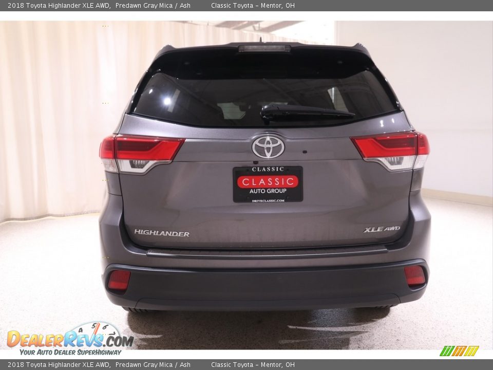 2018 Toyota Highlander XLE AWD Predawn Gray Mica / Ash Photo #19