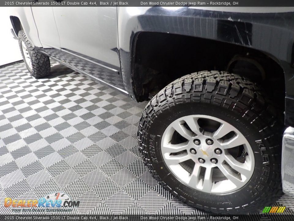 2015 Chevrolet Silverado 1500 LT Double Cab 4x4 Black / Jet Black Photo #4