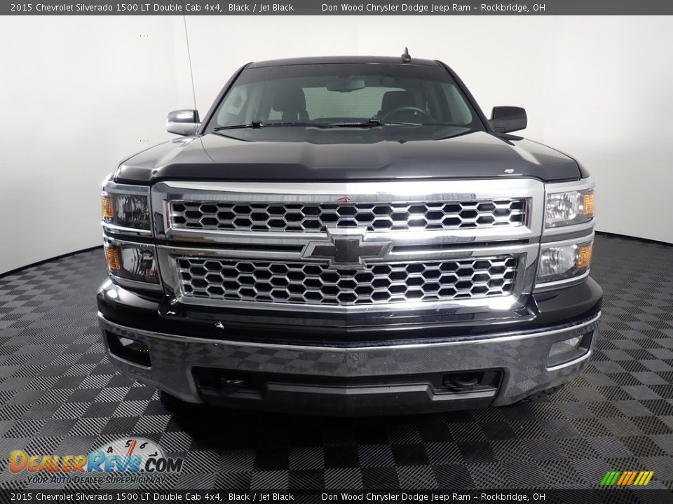 2015 Chevrolet Silverado 1500 LT Double Cab 4x4 Black / Jet Black Photo #5