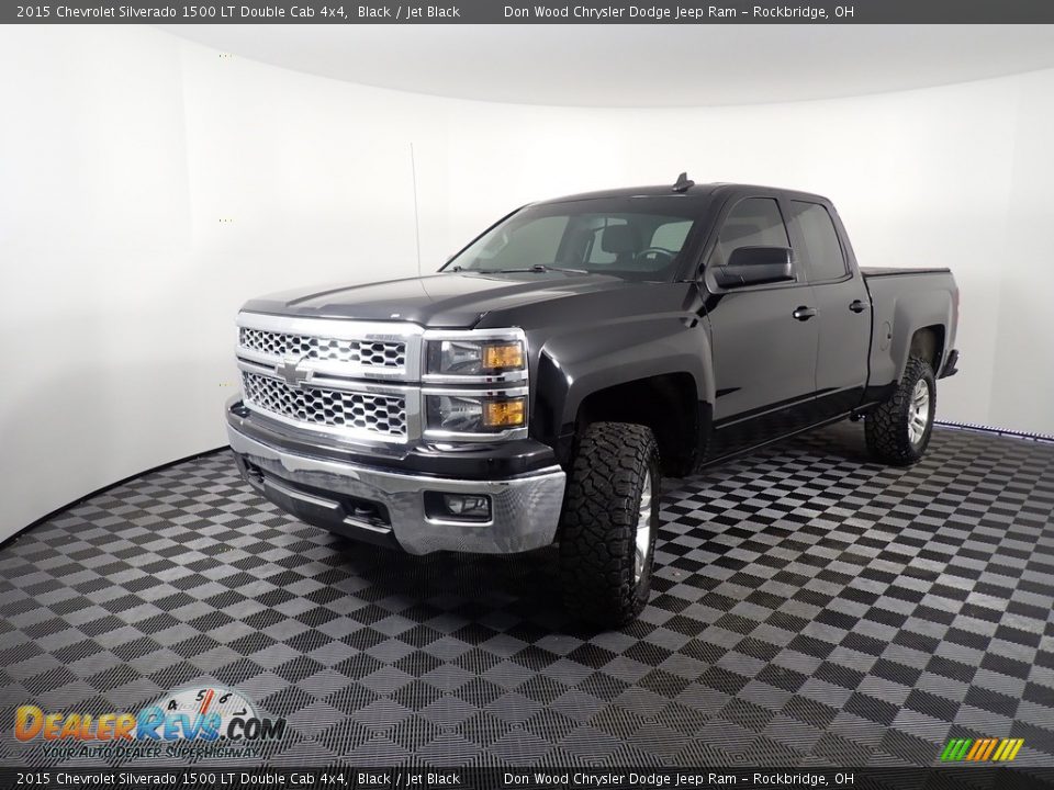 2015 Chevrolet Silverado 1500 LT Double Cab 4x4 Black / Jet Black Photo #8