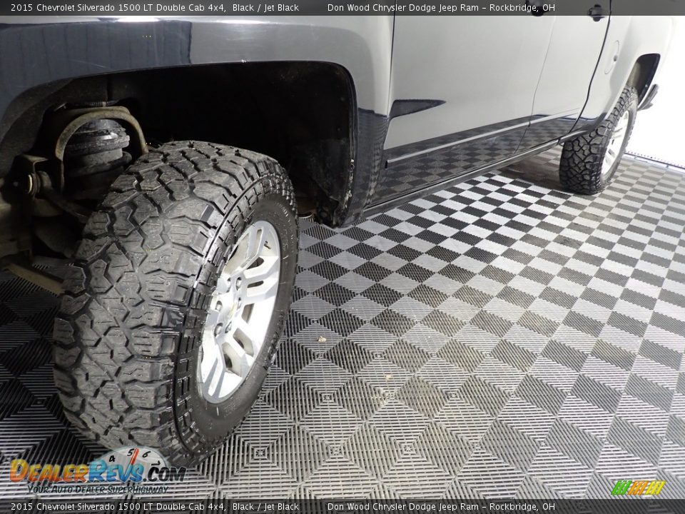2015 Chevrolet Silverado 1500 LT Double Cab 4x4 Black / Jet Black Photo #9