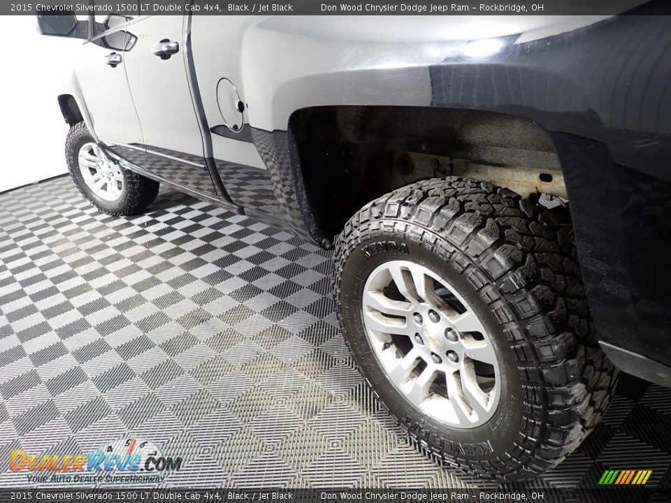 2015 Chevrolet Silverado 1500 LT Double Cab 4x4 Black / Jet Black Photo #10