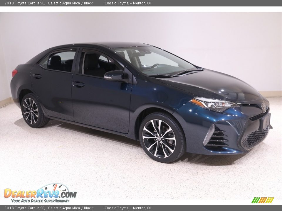 2018 Toyota Corolla SE Galactic Aqua Mica / Black Photo #1