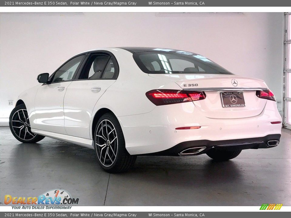 2021 Mercedes-Benz E 350 Sedan Polar White / Neva Gray/Magma Gray Photo #2