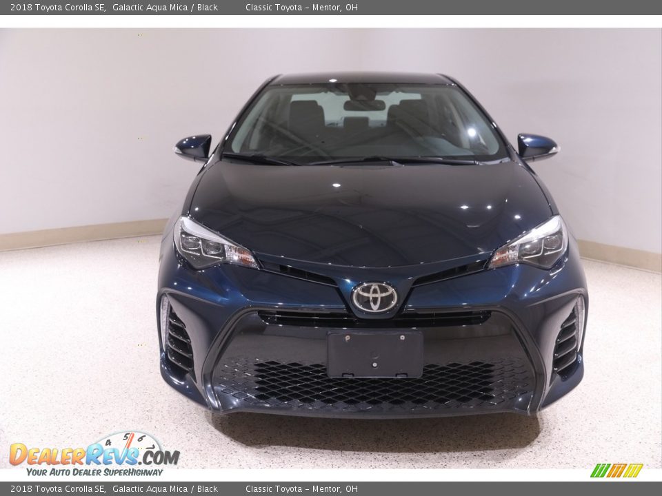 2018 Toyota Corolla SE Galactic Aqua Mica / Black Photo #2