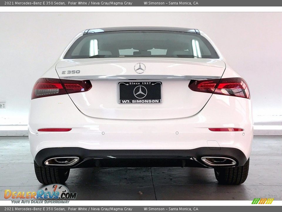 2021 Mercedes-Benz E 350 Sedan Polar White / Neva Gray/Magma Gray Photo #3