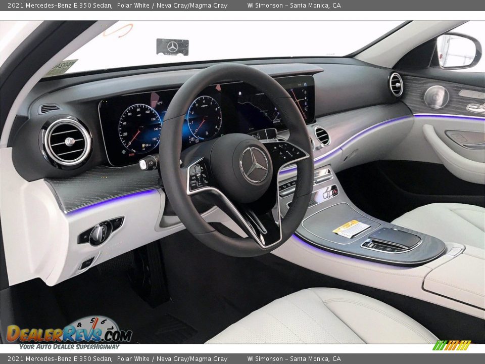 2021 Mercedes-Benz E 350 Sedan Polar White / Neva Gray/Magma Gray Photo #4