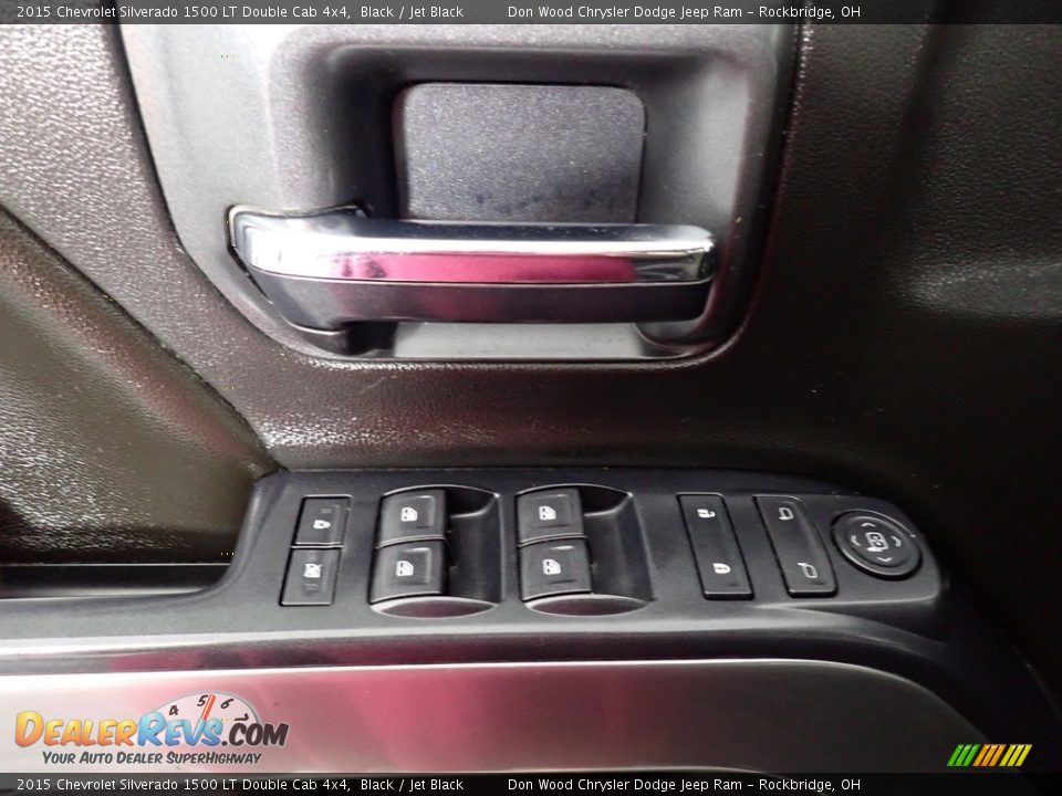2015 Chevrolet Silverado 1500 LT Double Cab 4x4 Black / Jet Black Photo #19