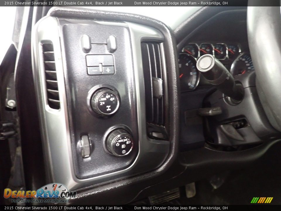 2015 Chevrolet Silverado 1500 LT Double Cab 4x4 Black / Jet Black Photo #20