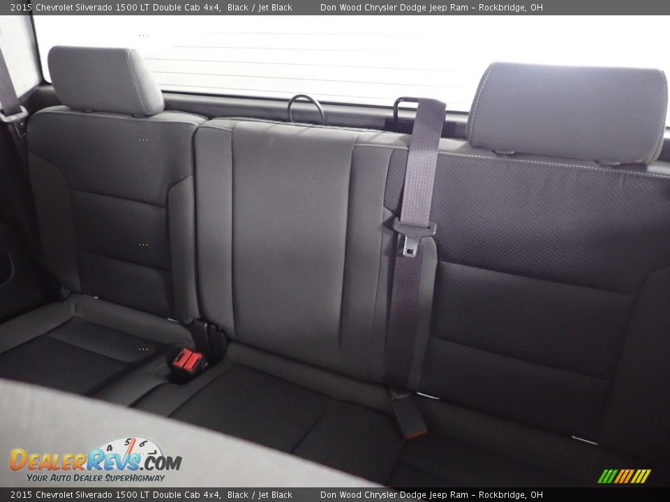 2015 Chevrolet Silverado 1500 LT Double Cab 4x4 Black / Jet Black Photo #23