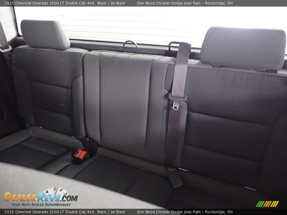2015 Chevrolet Silverado 1500 LT Double Cab 4x4 Black / Jet Black Photo #23