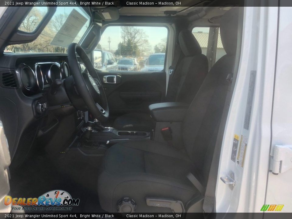 2021 Jeep Wrangler Unlimited Sport 4x4 Bright White / Black Photo #2