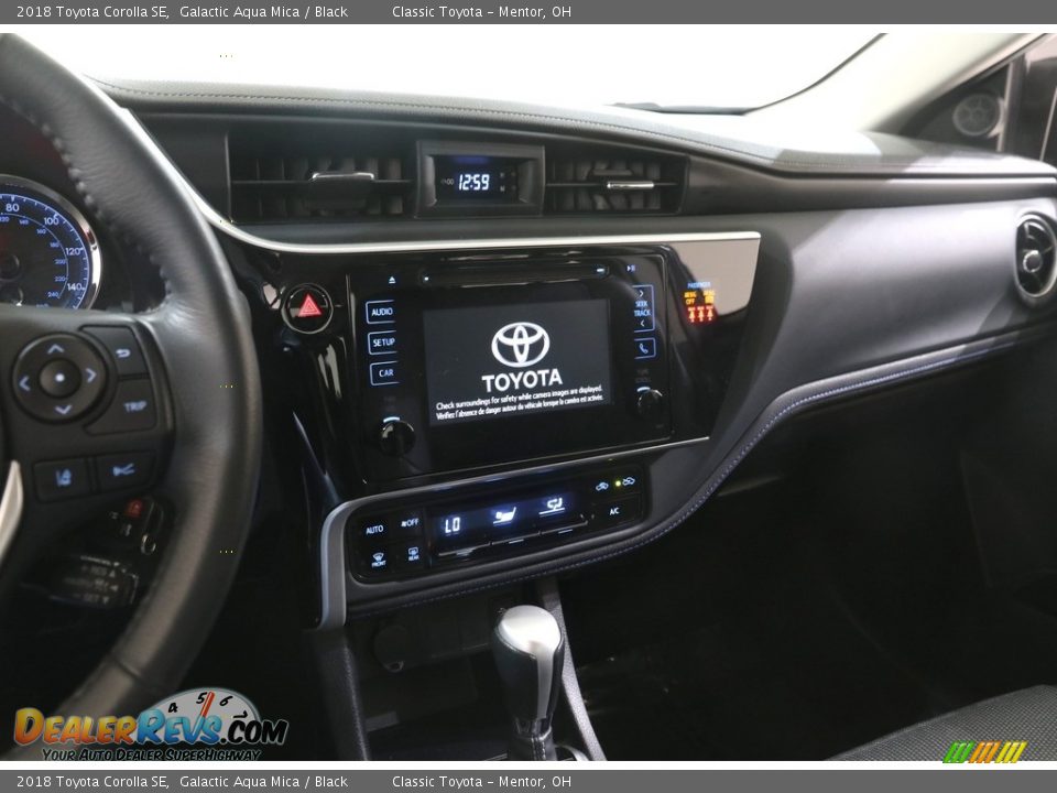 2018 Toyota Corolla SE Galactic Aqua Mica / Black Photo #9