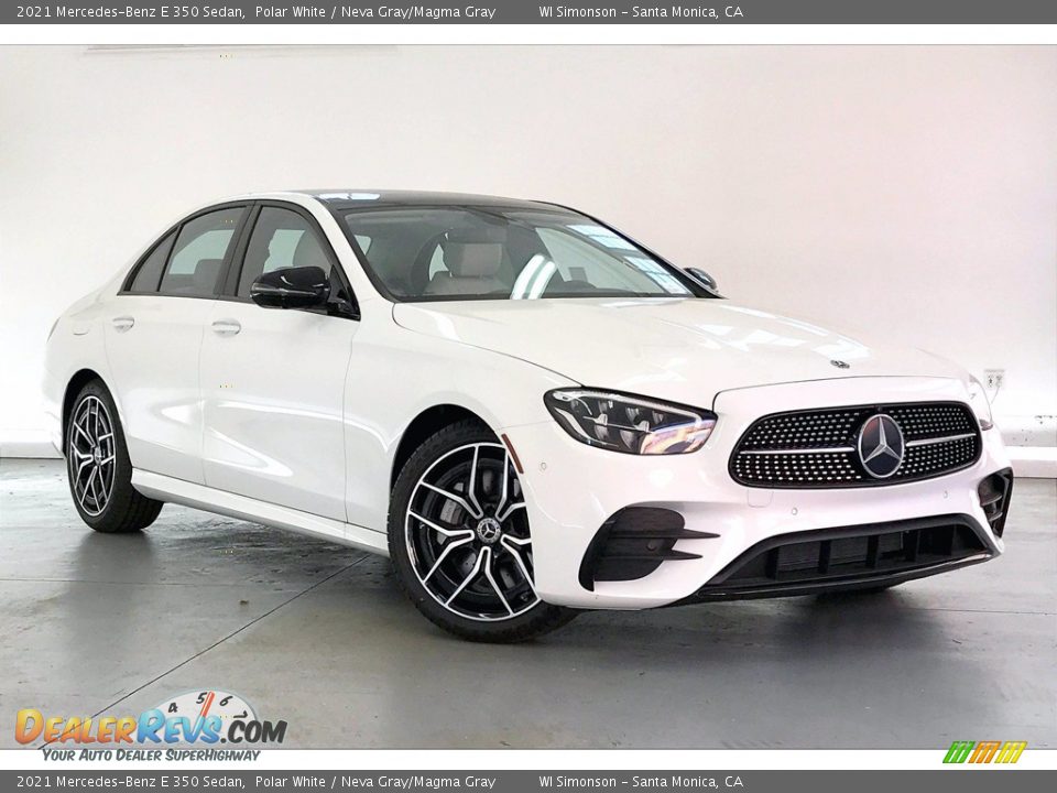 2021 Mercedes-Benz E 350 Sedan Polar White / Neva Gray/Magma Gray Photo #12