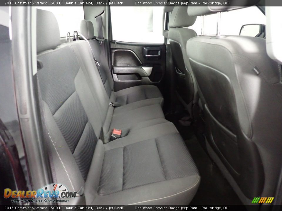 2015 Chevrolet Silverado 1500 LT Double Cab 4x4 Black / Jet Black Photo #29