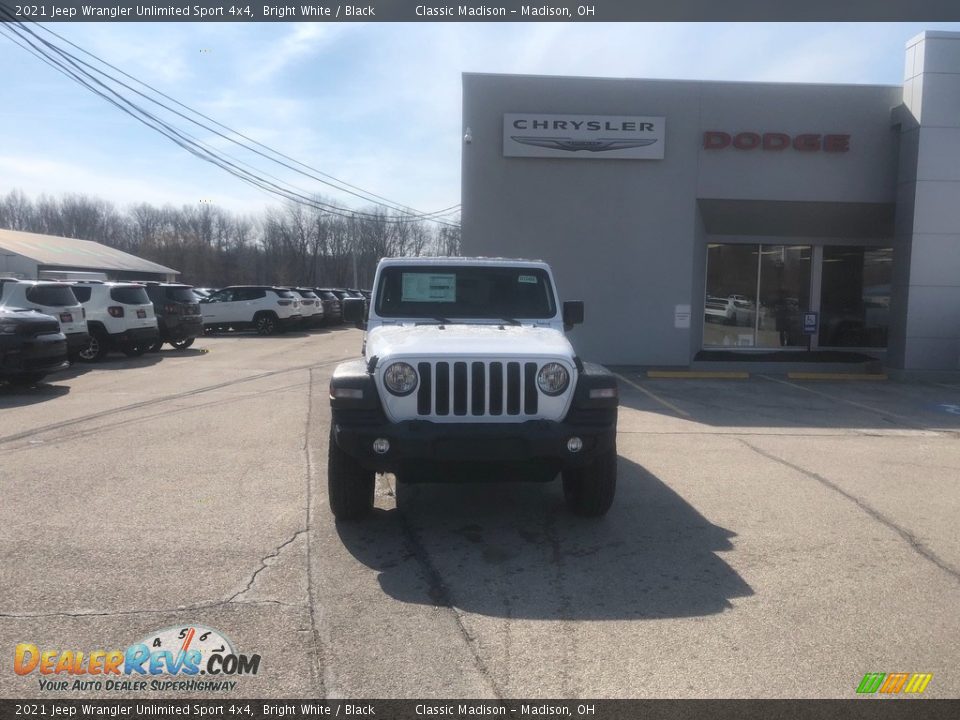 2021 Jeep Wrangler Unlimited Sport 4x4 Bright White / Black Photo #8