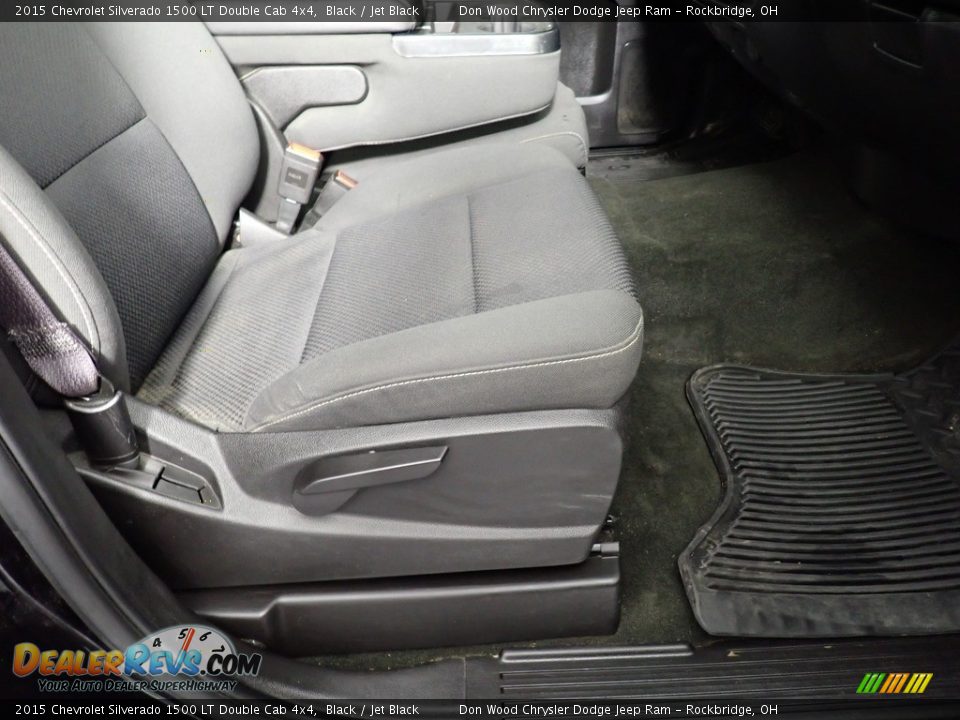 2015 Chevrolet Silverado 1500 LT Double Cab 4x4 Black / Jet Black Photo #31