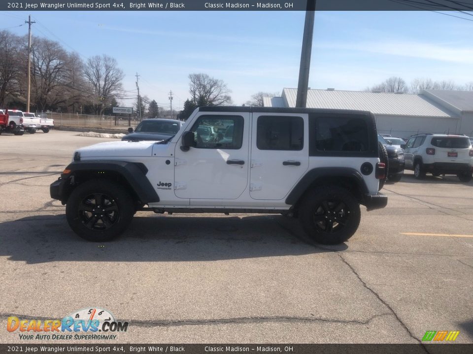 2021 Jeep Wrangler Unlimited Sport 4x4 Bright White / Black Photo #9