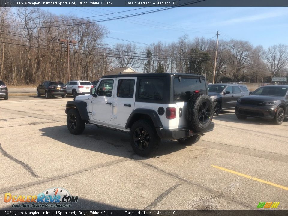2021 Jeep Wrangler Unlimited Sport 4x4 Bright White / Black Photo #10