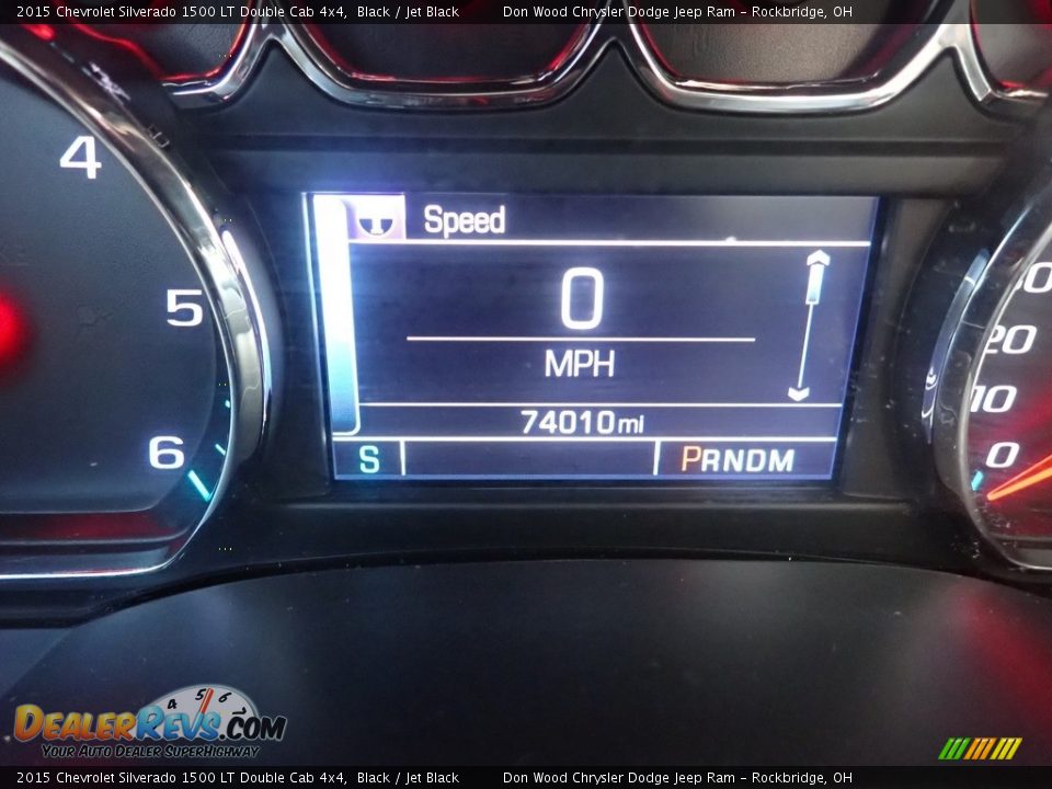 2015 Chevrolet Silverado 1500 LT Double Cab 4x4 Black / Jet Black Photo #34