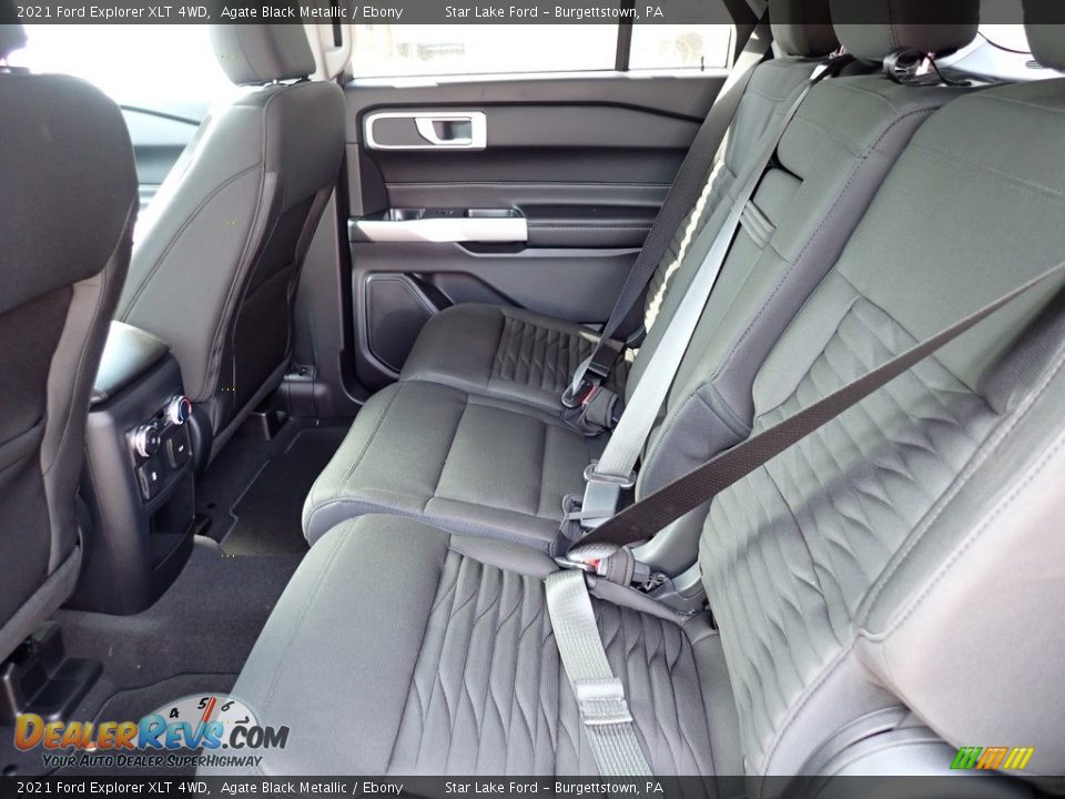 2021 Ford Explorer XLT 4WD Agate Black Metallic / Ebony Photo #12