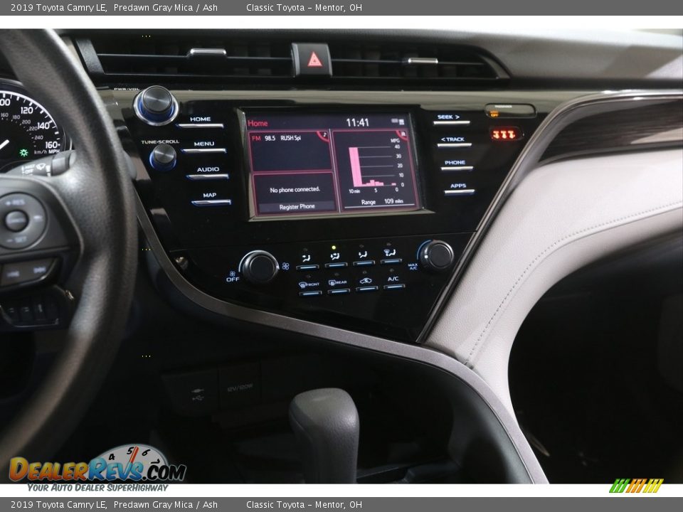 2019 Toyota Camry LE Predawn Gray Mica / Ash Photo #9