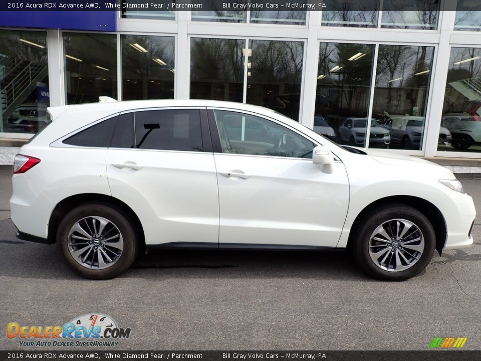 2016 Acura RDX Advance AWD White Diamond Pearl / Parchment Photo #2