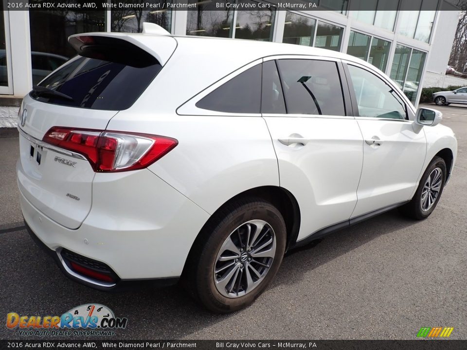 2016 Acura RDX Advance AWD White Diamond Pearl / Parchment Photo #3