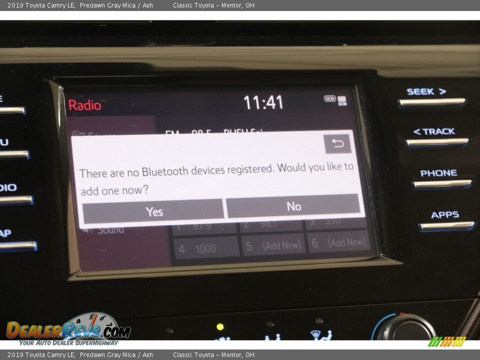 2019 Toyota Camry LE Predawn Gray Mica / Ash Photo #11