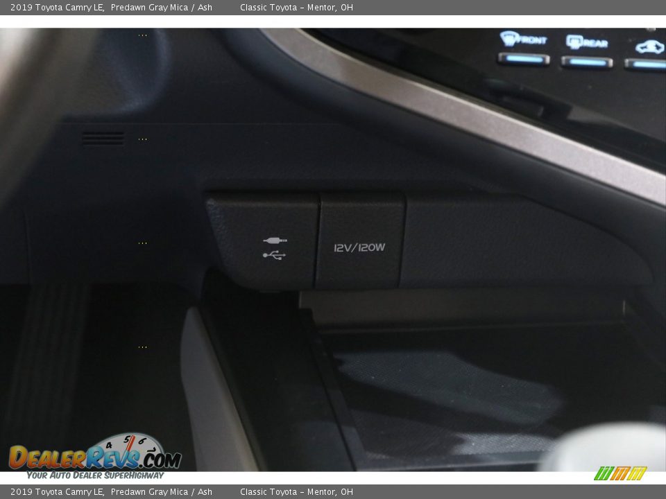 2019 Toyota Camry LE Predawn Gray Mica / Ash Photo #12