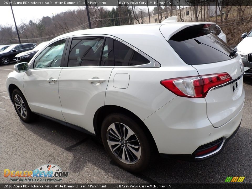 2016 Acura RDX Advance AWD White Diamond Pearl / Parchment Photo #6