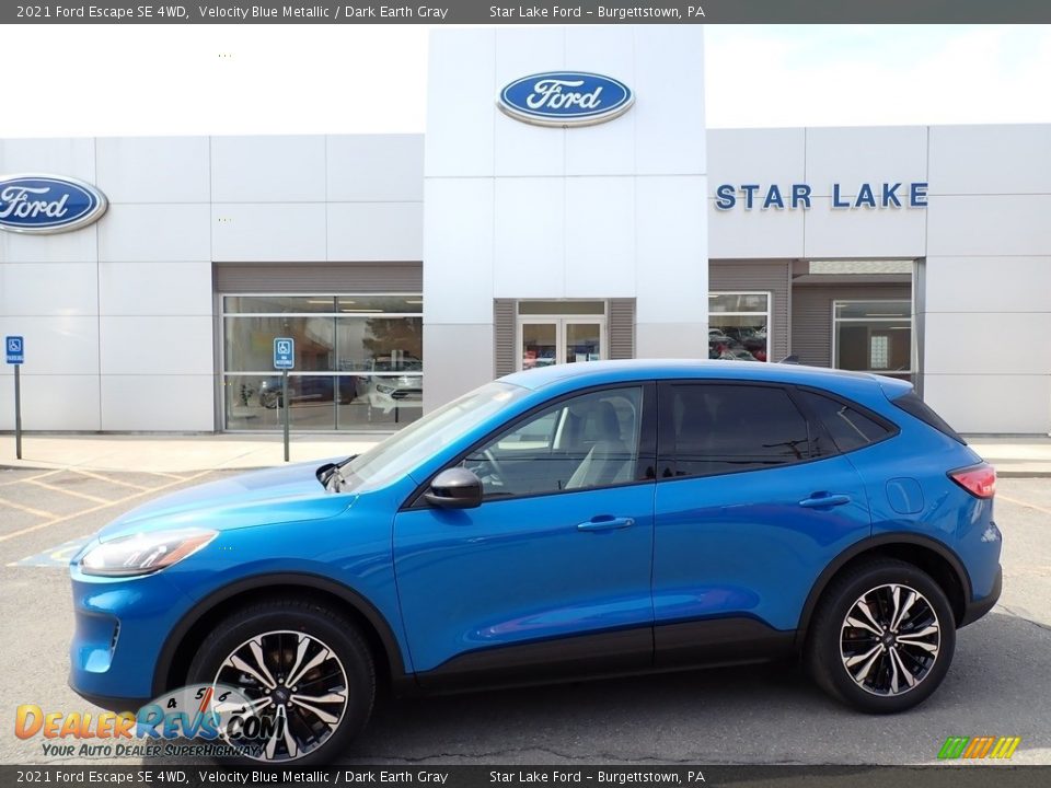 2021 Ford Escape SE 4WD Velocity Blue Metallic / Dark Earth Gray Photo #1
