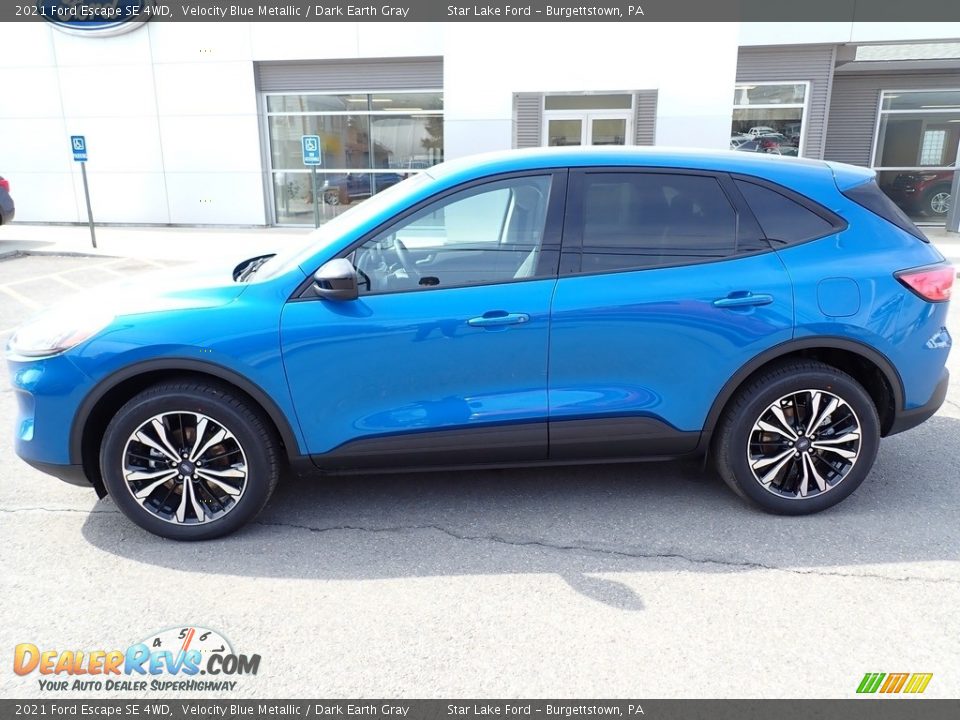 2021 Ford Escape SE 4WD Velocity Blue Metallic / Dark Earth Gray Photo #2