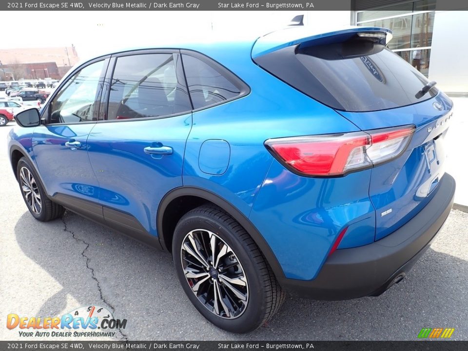 2021 Ford Escape SE 4WD Velocity Blue Metallic / Dark Earth Gray Photo #3