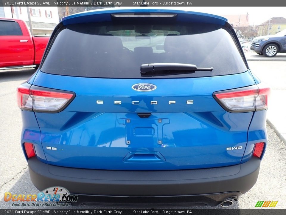 2021 Ford Escape SE 4WD Velocity Blue Metallic / Dark Earth Gray Photo #4