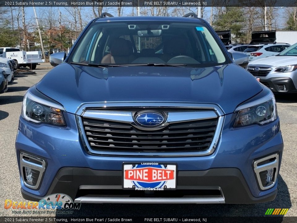 2021 Subaru Forester 2.5i Touring Horizon Blue Pearl / Saddle Brown Photo #3