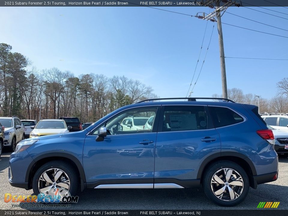 2021 Subaru Forester 2.5i Touring Horizon Blue Pearl / Saddle Brown Photo #4