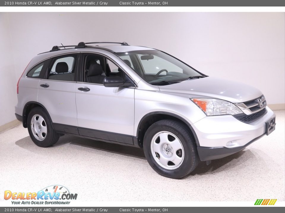 2010 Honda CR-V LX AWD Alabaster Silver Metallic / Gray Photo #1
